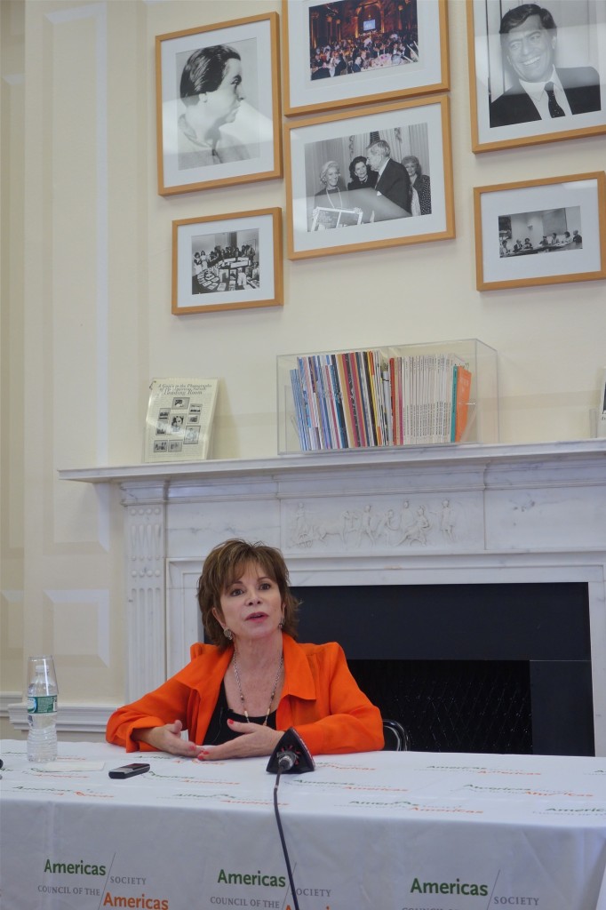 Isabel Allende, America's Society/NYC, April 15/2014